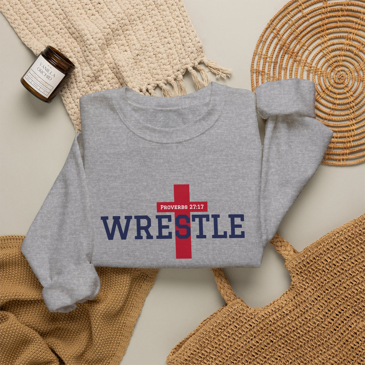 WRESTLE Cross Crewneck