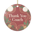 Thank You Coach Volleyball Christmas Ornament