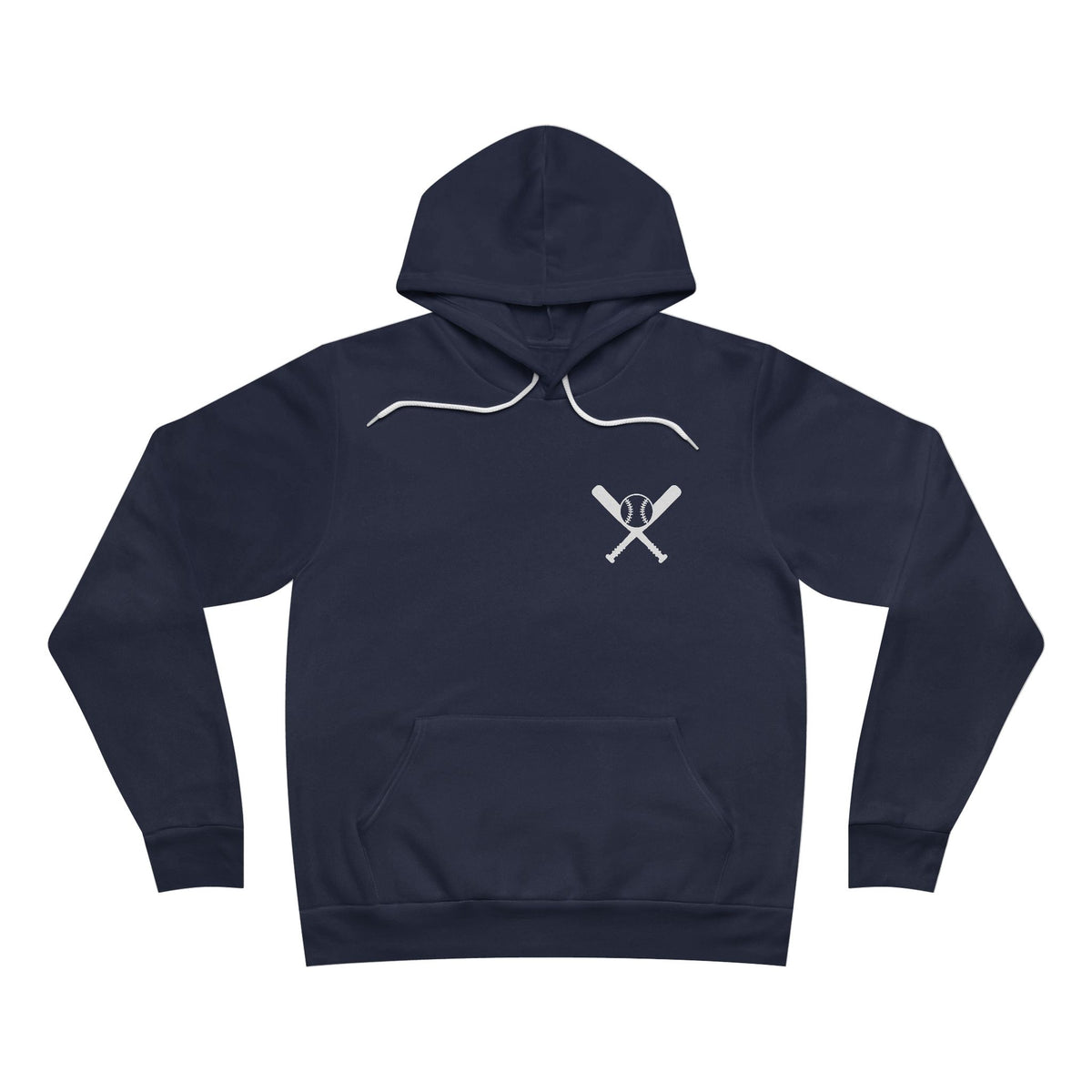 Crossed Bats Hoodie - White Print