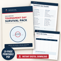 Wrestling Tournament Day Survival Pack | Printable Planner