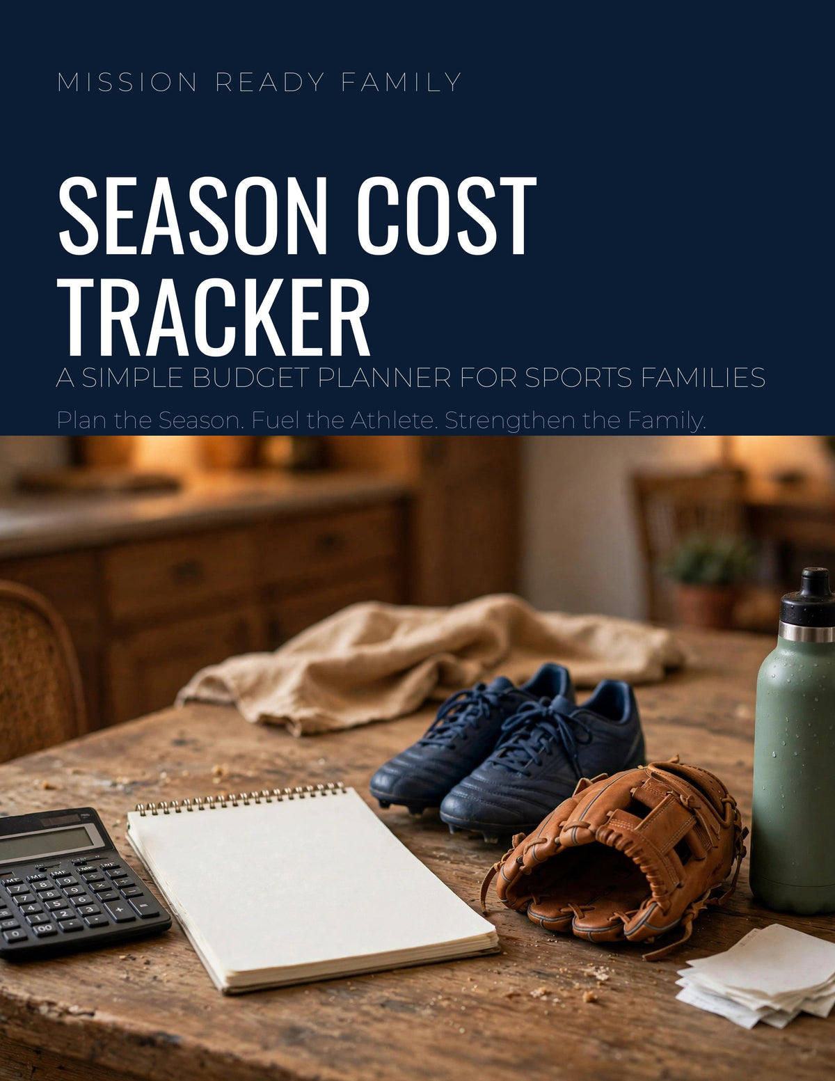Season Cost Tracker printable budget planner cover
