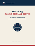 Youth BJJ Parent Command Center printable season organizer